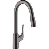 Hansgrohe - Allegro N HighArc Kitchen Faucet, 2-Spray Pull-Down, 1.75 GPM in Brushed Black Chrome - Brushed Black Chrome