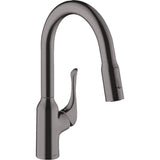 Hansgrohe - Allegro N Prep Kitchen Faucet, 2-Spray Pull-Down, 1.75 GPM in Brushed Black Chrome - Brushed Black Chrome