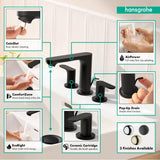 Rebris S Widespread Faucet 110 with Pop-Up Drain, 1.2 GPM in Chrome