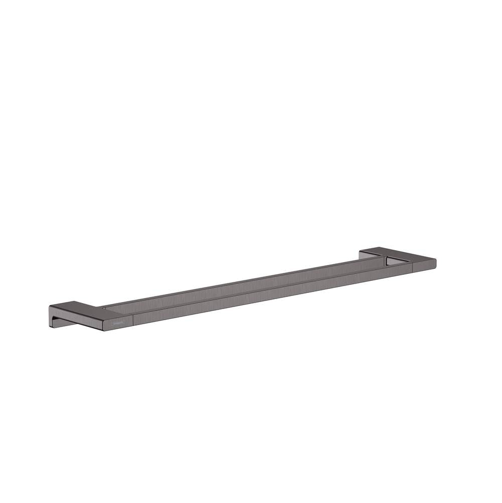 Hansgrohe - AddStoris Double Towel Bar in Brushed Black Chrome - Brushed Black Chrome