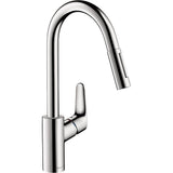 Hansgrohe - Focus  Higharc Kitchen Faucet, 2-Spray Pull-Down, 1.5 GPM in Chrome - Chrome