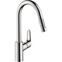 Hansgrohe - Focus  Higharc Kitchen Faucet, 2-Spray Pull-Down, 1.5 GPM in Chrome - Chrome