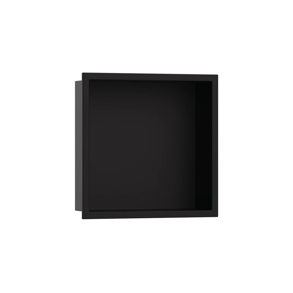 Hansgrohe - XtraStoris Original Wall Niche with Integrated Frame 12''x 12''x 4''  in Matte Black - Matte Black