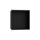 Hansgrohe - XtraStoris Original Wall Niche with Integrated Frame 12''x 12''x 4''  in Matte Black - Matte Black