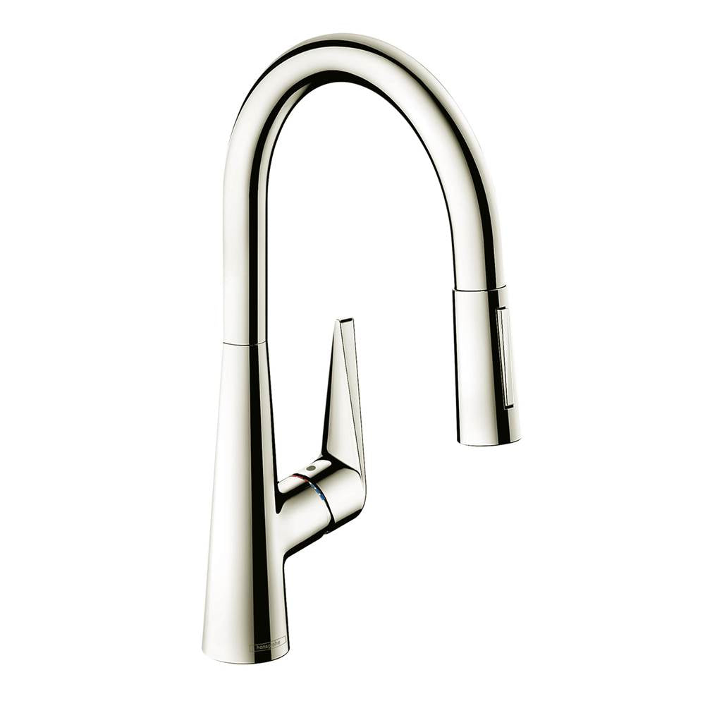 Hansgrohe - Talis S HighArc Kitchen Faucet, 2-Spray Pull-Down, 1.75 GPM in Polished Nickel - Polished Nickel