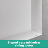 XtraStoris Minimalistic Wall Niche Frameless 12''x 12''x 4''  in Matte Black