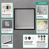 XtraStoris Individual Wall Niche Brushed Stainless Steel with Design Frame 12''x 12''x 4''  in Brushed Bronze