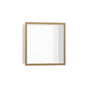 Hansgrohe - XtraStoris Individual Wall Niche Matte White with Design Frame 12''x 12''x 4''  in Brushed Bronze - Brushed Bronze