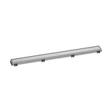 Hansgrohe - RainDrain Match Trim for 31 1/2'' Rough with Height Adjustable Frame in Brushed Stainless Steel - Brushed Stainless Steel