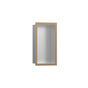 Hansgrohe - XtraStoris Individual Wall Niche Brushed Stainless Steel with Design Frame 12''x 6''x 4''  in Brushed Bronze - Brushed Bronze