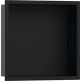 Hansgrohe - XtraStoris Original Wall Niche with Frame 12''x 12''x 5.5'' in Matte Black - Matte Black