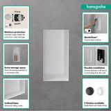 XtraStoris Minimalistic Wall Niche Frameless 12''x 6''x 4''  in Matte Black