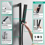 Pulsify E Wallbar Set 100 1-Jet 24'', 1.75 GPM in Chrome