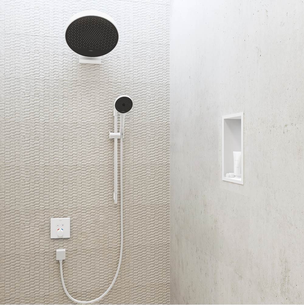 XtraStoris Original Wall Niche with Integrated Frame 12''x 6''x 4''  in Concrete Grey