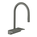 Hansgrohe - Aquno Select HighArc Kitchen Faucet, 3-Spray Pull-Down, 1.75 GPM in Brushed Black Chrome - Brushed Black Chrome
