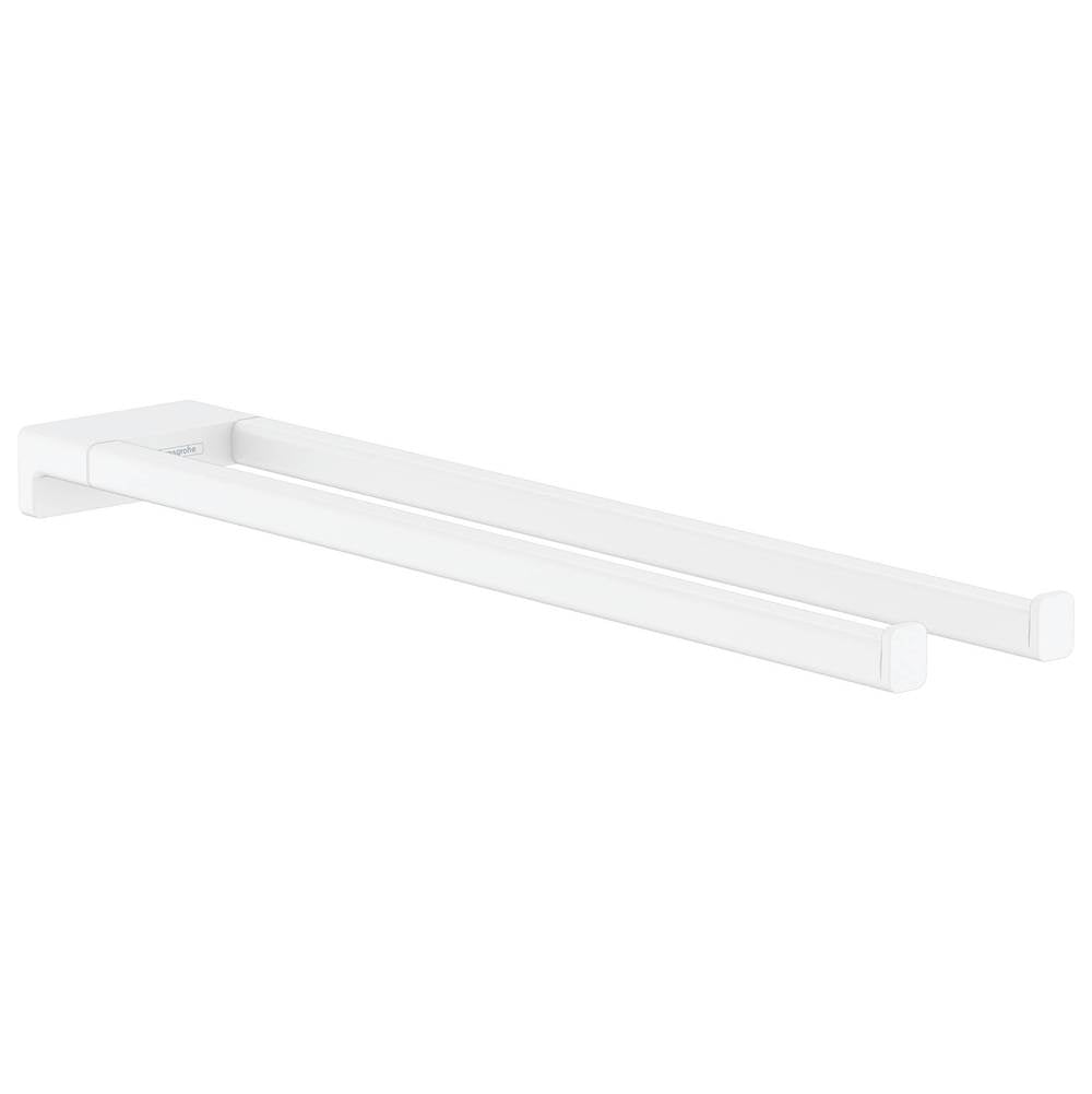 Hansgrohe - AddStoris Dual  Towel Bar in Matte White - Matte White