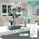 Aquno Select Kitchen Faucet, 2-Spray Pull-Out, 1.75 GPM in Chrome