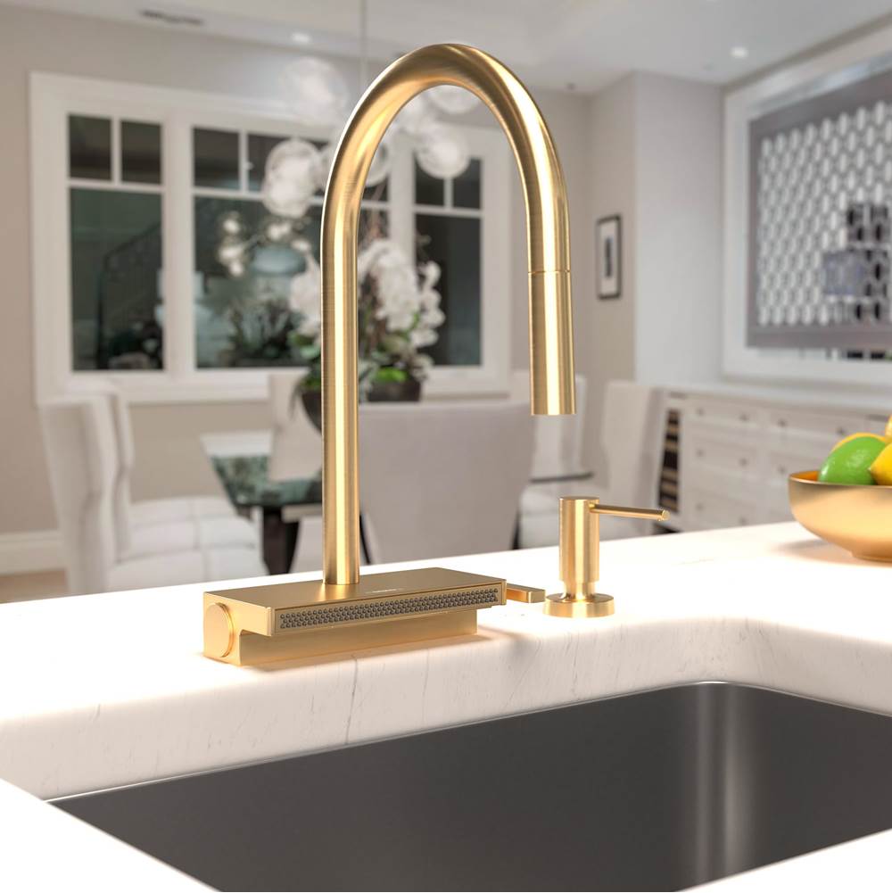 Aquno Select HighArc Kitchen Faucet, 3-Spray Pull-Down, 1.75 GPM in Chrome