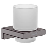 Hansgrohe - AddStoris Tumbler in Brushed Black Chrome - Brushed Black Chrome