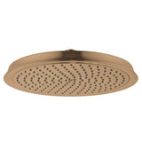 Hansgrohe - Raindance Classic Showerhead 240 1-Jet PowderRain, 1.75 GPM in Brushed Bronze - Brushed Bronze