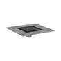 Hansgrohe - RainDrain Brilliance Point Drain Set 6''x 6'' Trim Tileable Rear Cover and Rough in Matte Black - Matte Black