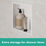XtraStoris Original Wall Niche with Integrated Frame 12''x 12''x 4''  in Concrete Grey