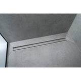 RainDrain Match Trim for 47 1/4'' Rough with Height Adjustable Frame in Chrome