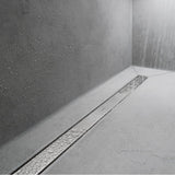 RainDrain Match Trim for 59 1/8'' Rough with Height Adjustable Frame in Chrome