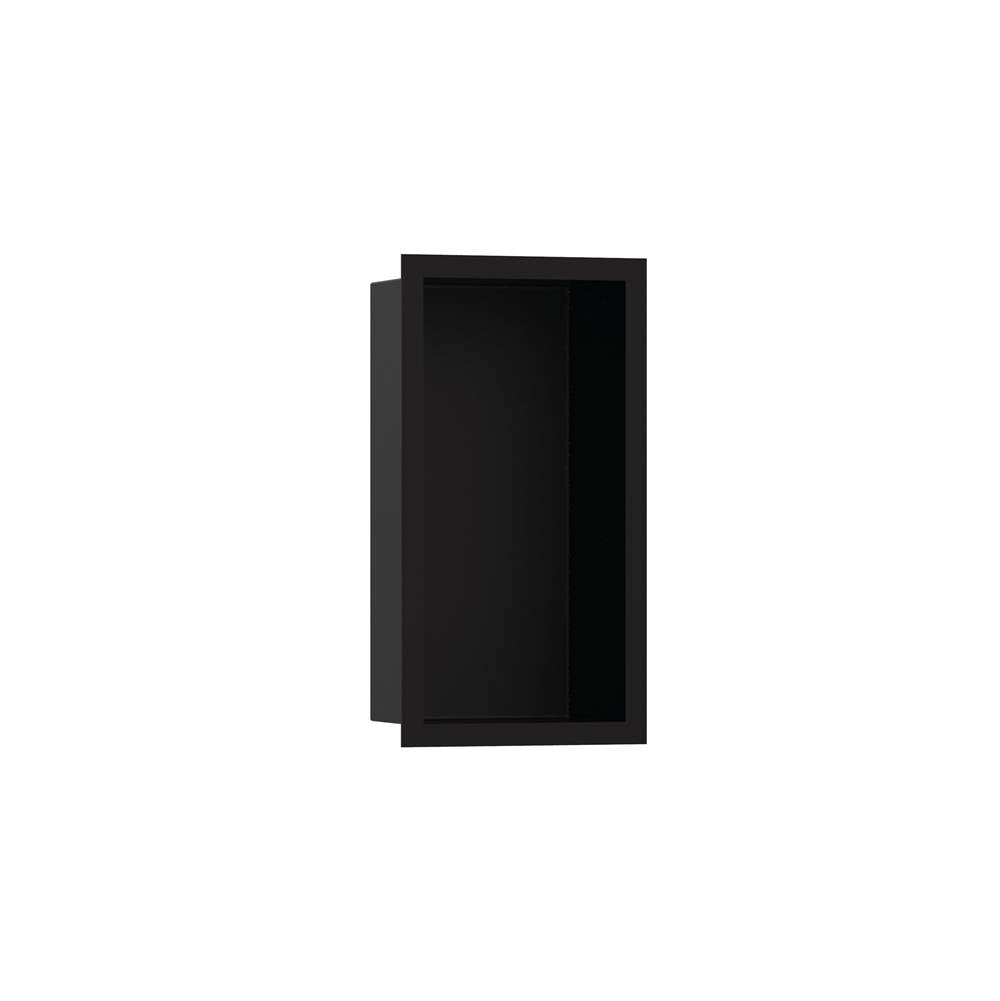 Hansgrohe - XtraStoris Individual Wall Niche Matte Black with Design Frame 12''x 6''x 4'' in Matte Black - Matte Black