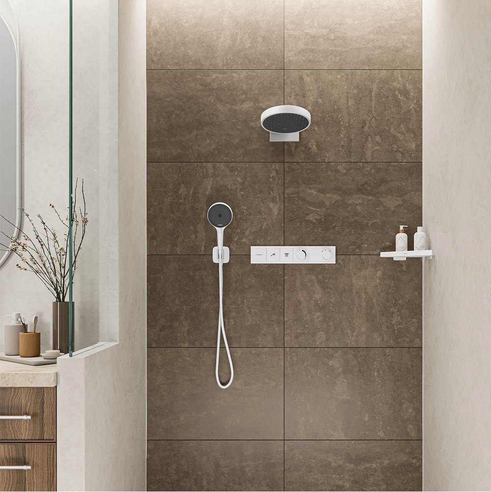 FixFit Q Wall Outlet with Handshower Holder in Chrome