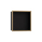 Hansgrohe - XtraStoris Individual Wall Niche Matte Black with Design Frame 12''x 12''x 4'' in Brushed Bronze - Brushed Bronze