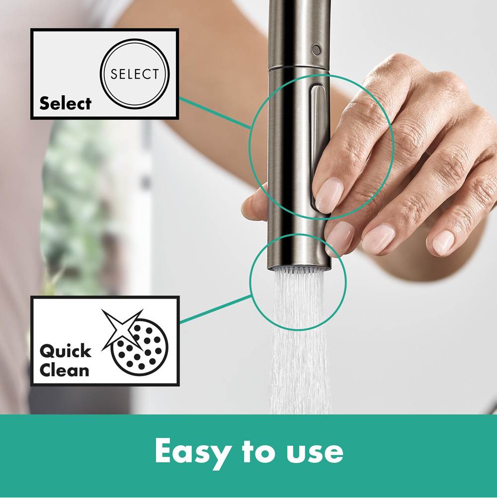 Talis N HighArc Kitchen Faucet, O-Style 2-Spray Pull-Down, 1.75 GPM in Chrome