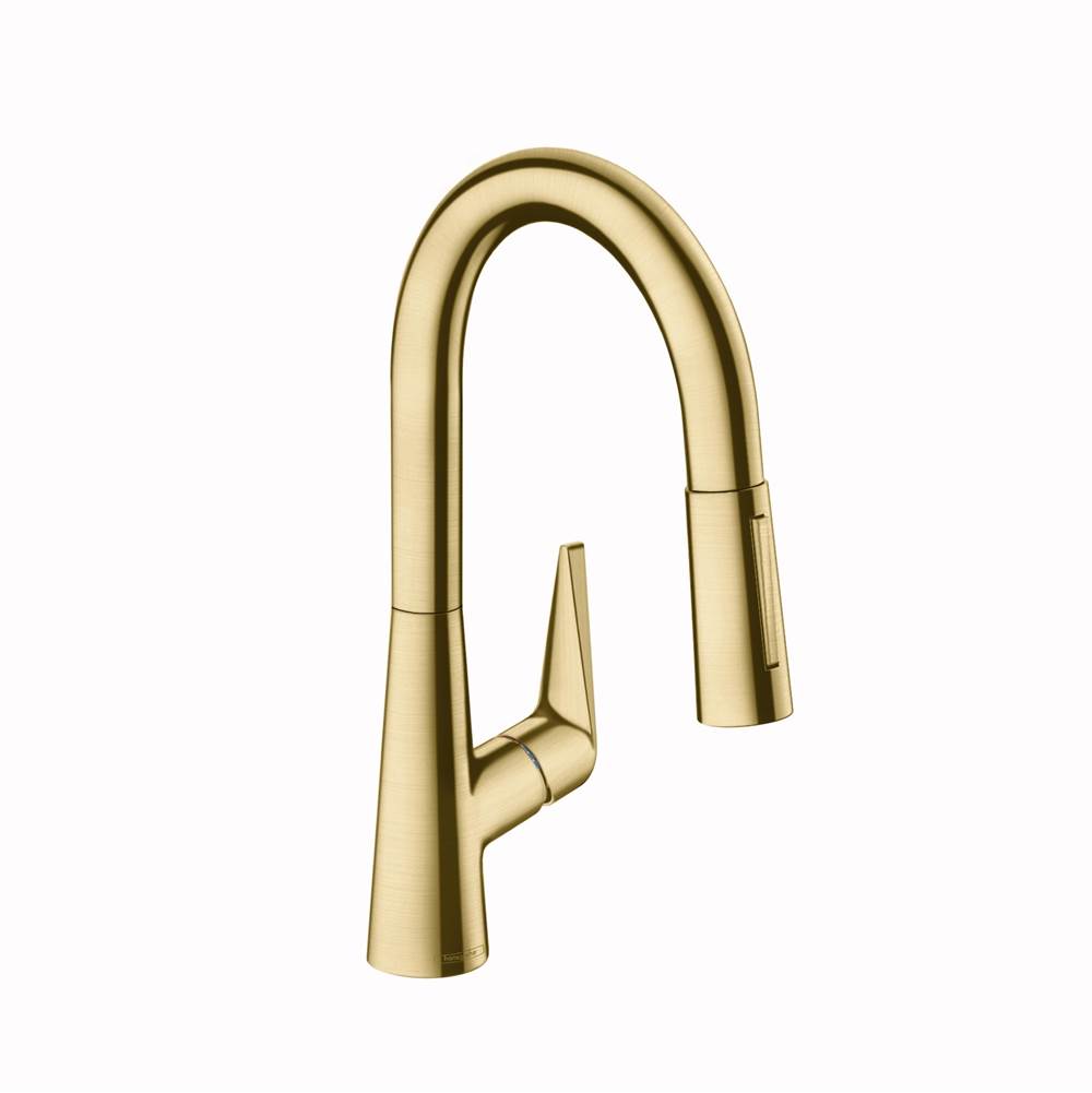 Hansgrohe - Talis S Prep Kitchen Faucet, 2-Spray Pull-Down, 1.75 GPM in Brushed Gold Optic - Brushed Gold Optic