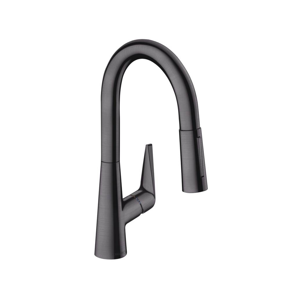 Hansgrohe - Talis S Prep Kitchen Faucet, 2-Spray Pull-Down, 1.75 GPM in Brushed Black Chrome - Brushed Black Chrome