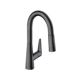 Hansgrohe - Talis S Prep Kitchen Faucet, 2-Spray Pull-Down, 1.75 GPM in Brushed Black Chrome - Brushed Black Chrome