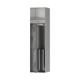Hansgrohe - XtraStoris Rock Recessed Toilet Brush Holder with Toilet Paper Holder & Tileable Door in Brushed Stainless Steel - Brushed Stainless Steel