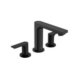 Hansgrohe - Rebris E Widespread Faucet 110 with Pop-Up Drain, 1.2 GPM in Matte Black - Matte Black