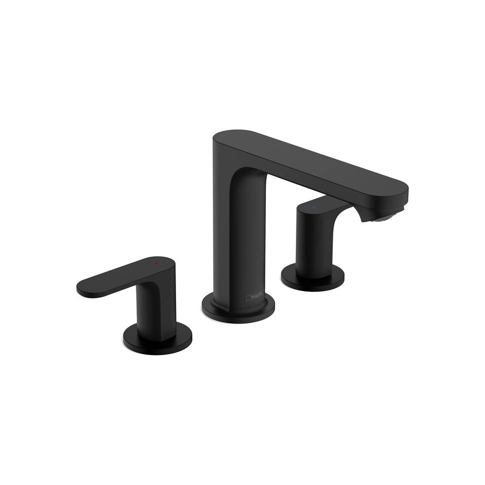 Hansgrohe - Rebris S Widespread Faucet 110 with Pop-Up Drain, 1.2 GPM in Matte Black - Matte Black