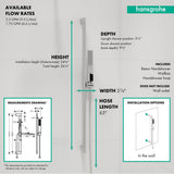 Pulsify E Wallbar Set 100 1-Jet 24'', 1.75 GPM in Chrome