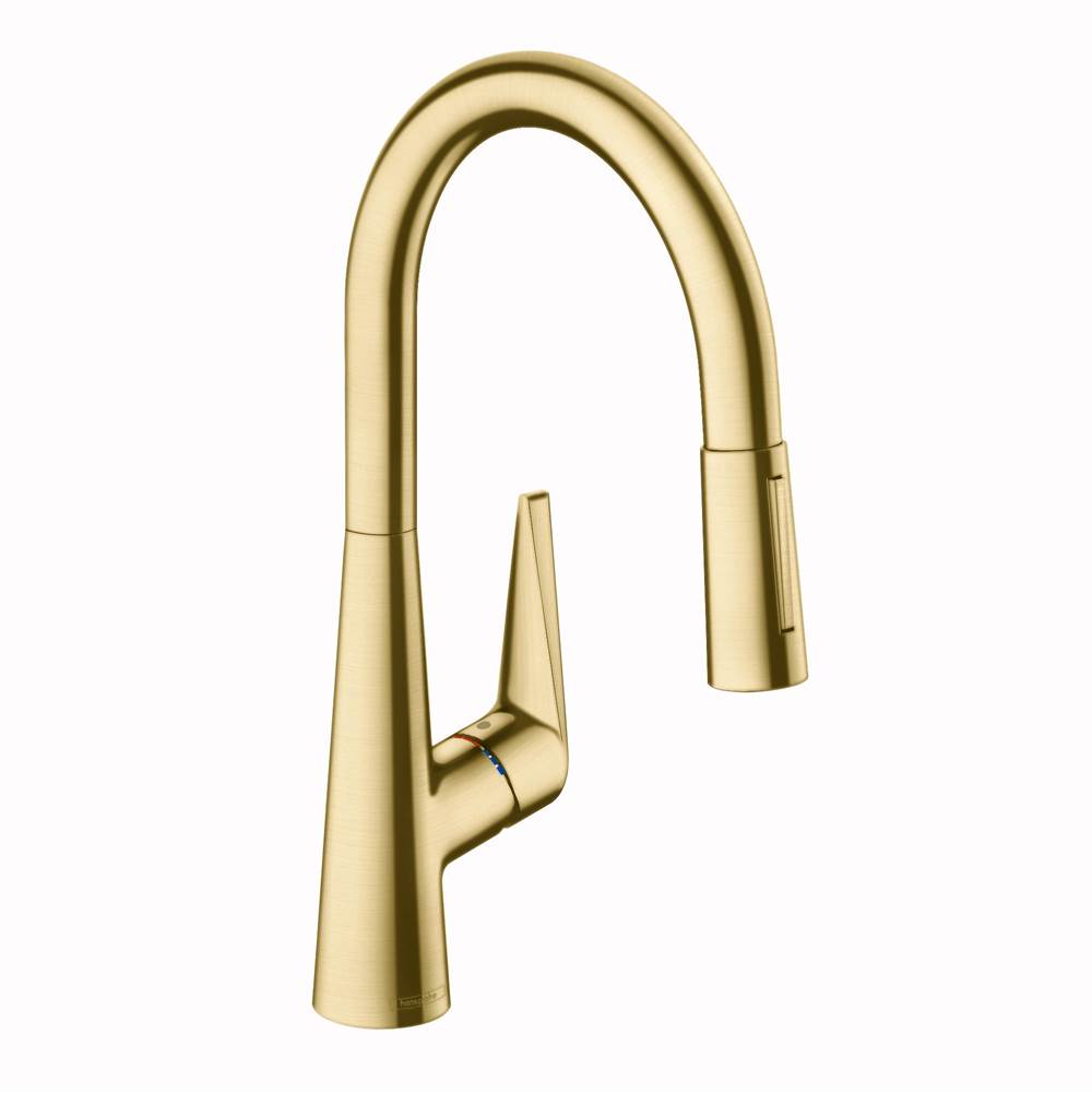 Hansgrohe - Talis S HighArc Kitchen Faucet, 2-Spray Pull-Down, 1.75 GPM in Brushed Gold Optic - Brushed Gold Optic