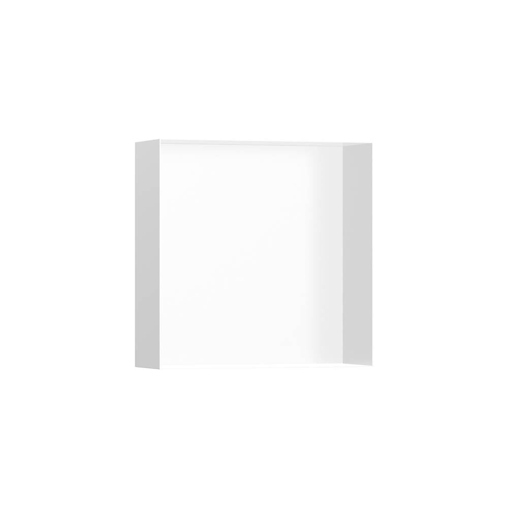 Hansgrohe - XtraStoris Minimalistic Wall Niche Frameless 12''x 12''x 4''  in Matte White - Matte White