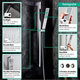 Pulsify E Wallbar Set 100 1-Jet 24'', 1.75 GPM in Chrome