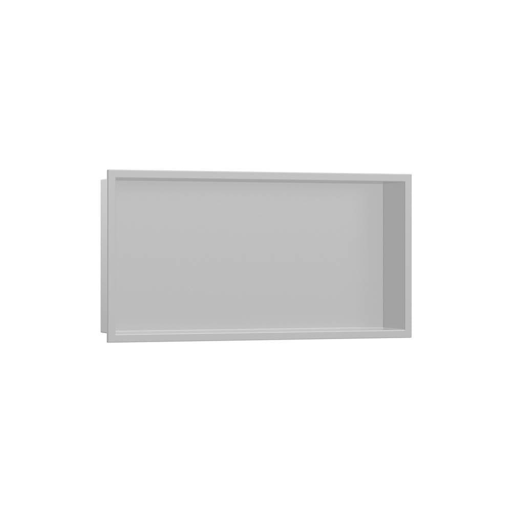 Hansgrohe - XtraStoris Original Wall Niche with Integrated Frame 12''x 24''x 4''  in Concrete Grey - Concrete Grey