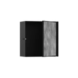 Hansgrohe - XtraStoris Rock Wall Niche with Tileable Door 12''x 12''x 5.5'' in Matte Black - Matte Black