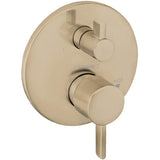Hansgrohe - EcoStat Pressure Balance Trim S with Diverter in Brushed Bronze - Brushed Bronze