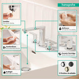 Rebris S Widespread Faucet 110 with Pop-Up Drain, 1.2 GPM in Chrome