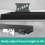 RainDrain Match Trim for 47 1/4'' Rough with Height Adjustable Frame in Chrome
