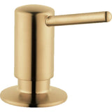 Hansgrohe - Soap Dispenser, Contemporary in Brushed Gold Optic - Brushed Gold Optic