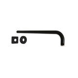 Huntington Brass - Shower Arm, Matte Black - Matte Black