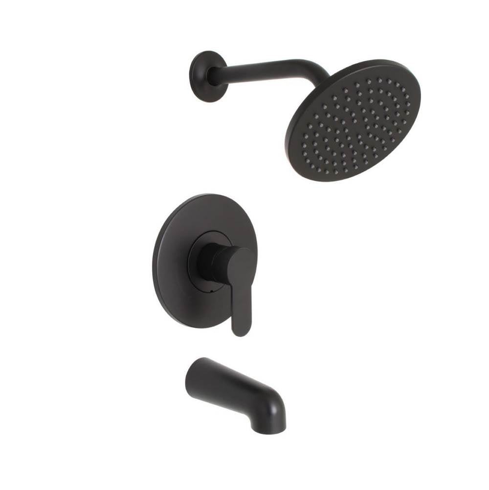 Huntington Brass - In-Wall Balance Tub and Shower Faucet Trims - Matte Black